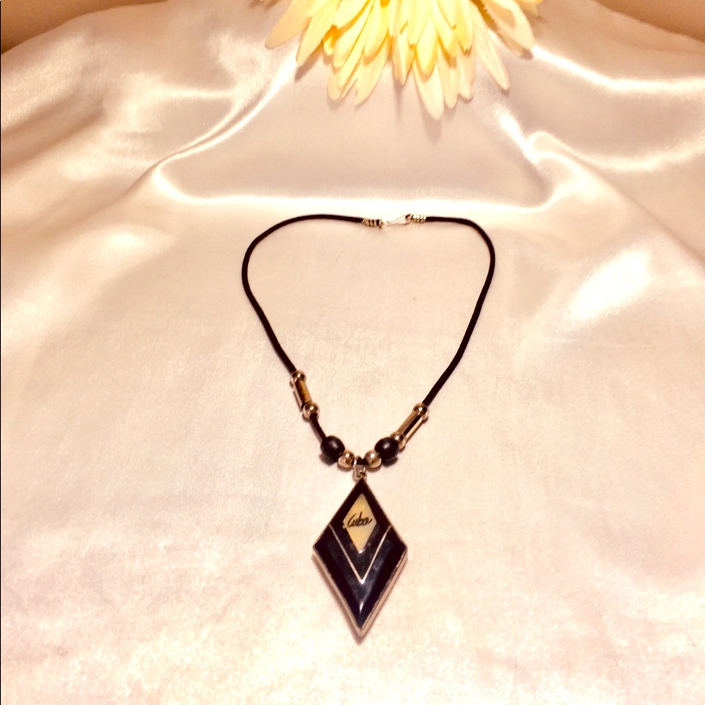 Black obsidian necklace